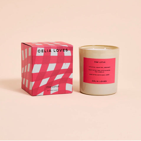Pink Lotus Candle