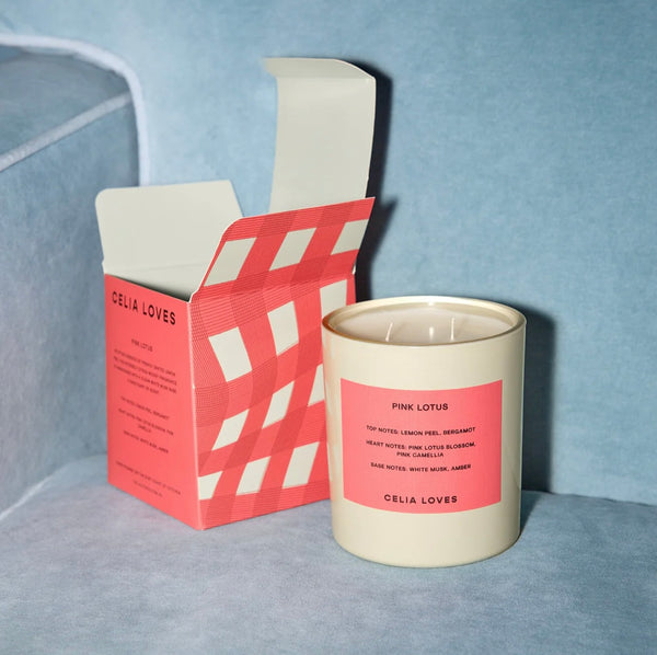 Pink Lotus Candle