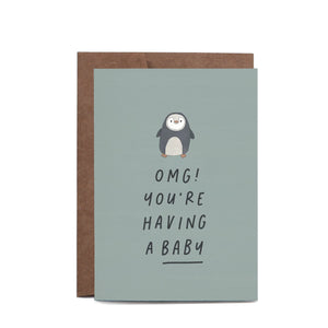 OMG! You're Having a Baby Greeting Card