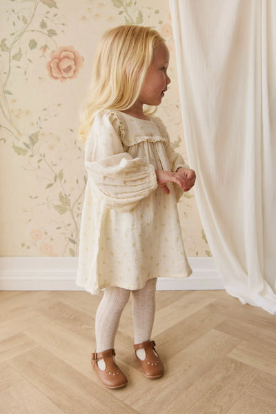 Organic Cotton Muslin Amira Dress Vintage Ditsy