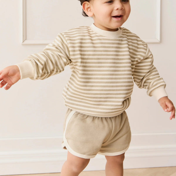 Organic Cotton Peyton Sweatshirt Sandy Brown/Cloud