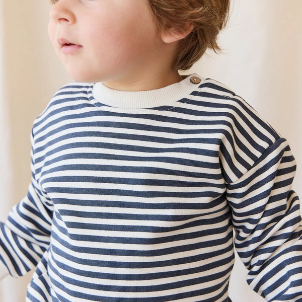 Organic Cotton Peaton Sweatshirt Charter/Cloud
