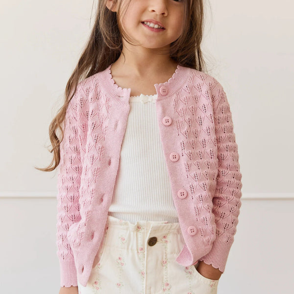 Magnolia Cardigan Sweet Pink Marle
