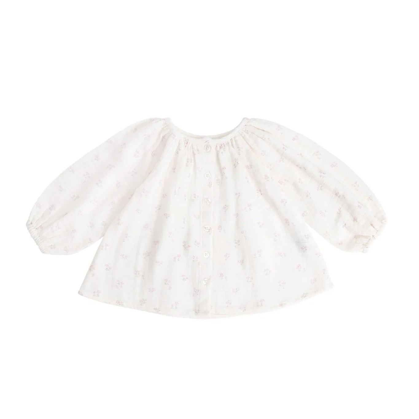 Organic Cotton Muslin Heather Blouse Pauline Pink