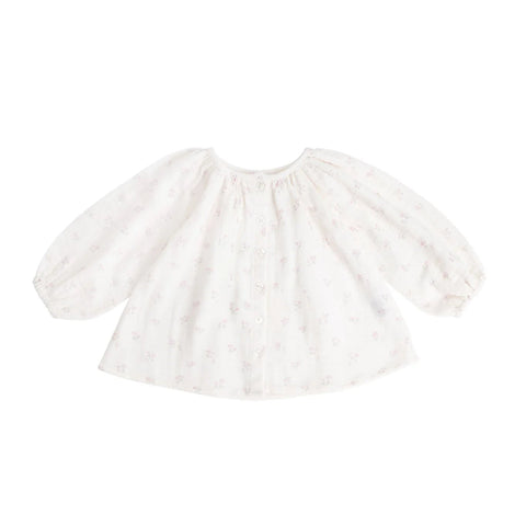 Organic Cotton Muslin Heather Blouse Pauline Pink