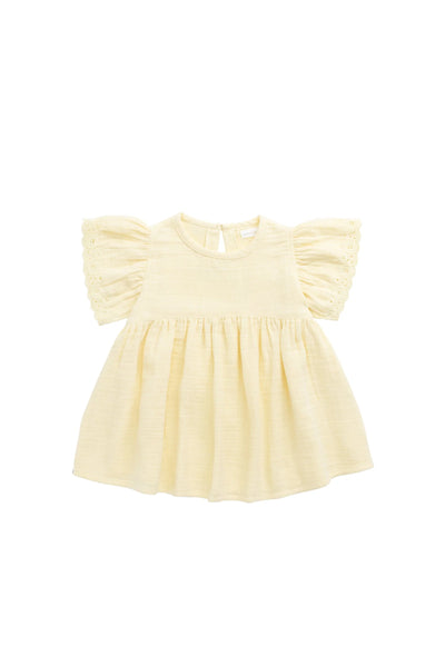 Organic Cotton Muslin Phillipa Dress Sunshine