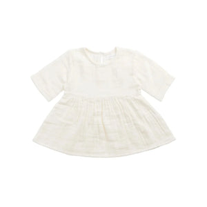 Organic Cotton Muslin Estelle Top Parchment