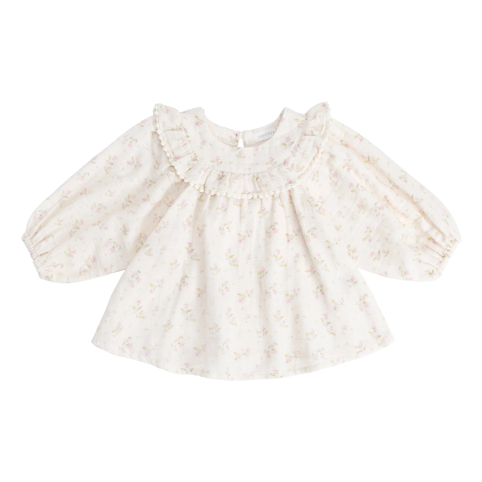 Organic Cotton Muslin Cleo Blouse Emilia Pink