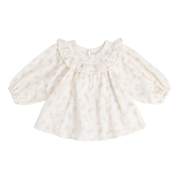 Organic Cotton Muslin Cleo Blouse Emilia Pink