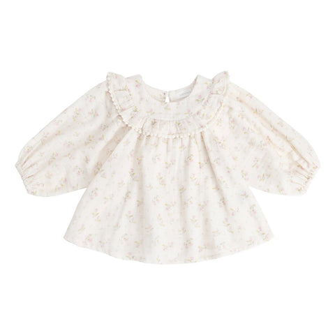 Organic Cotton Muslin Cleo Blouse Emilia Pink