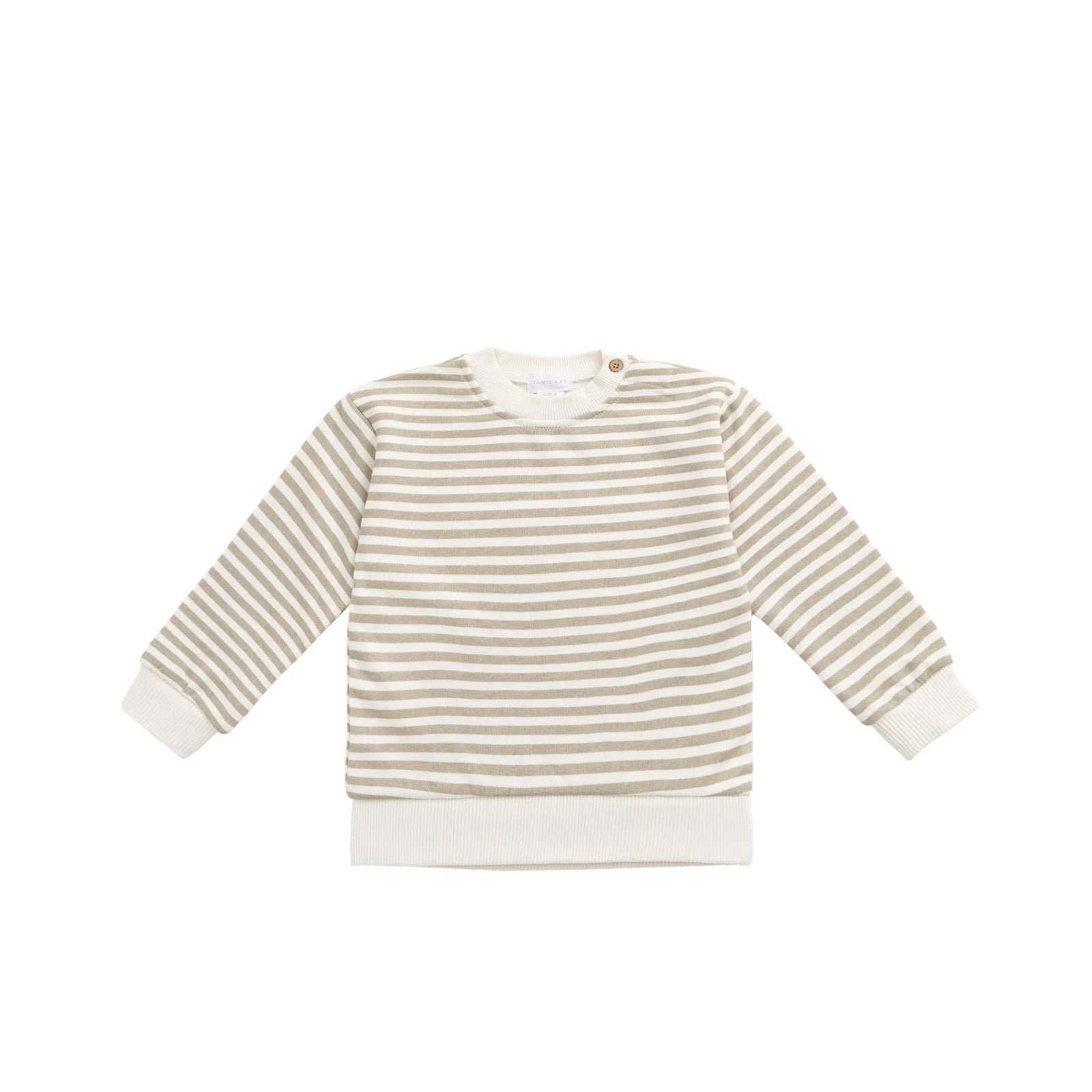 Organic Cotton Peyton Sweatshirt Sandy Brown/Cloud