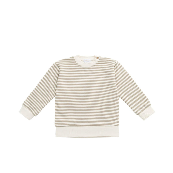 Organic Cotton Peyton Sweatshirt Sandy Brown/Cloud