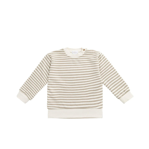 Organic Cotton Peyton Sweatshirt Sandy Brown/Cloud