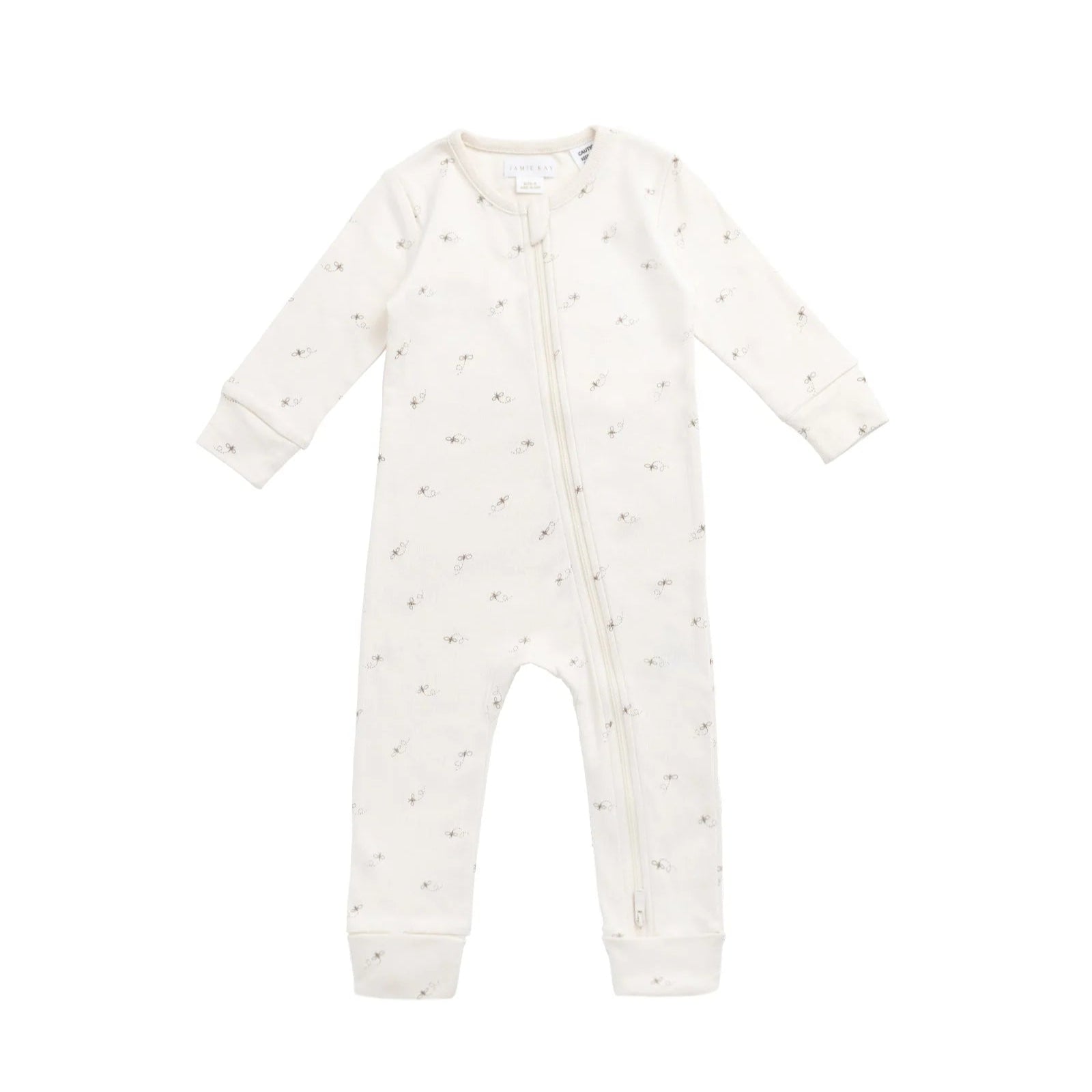 Organic Cotton Reese Zip Onepiece Bumblebees