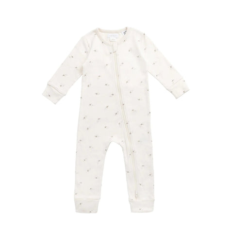Organic Cotton Reese Zip Onepiece Bumblebees
