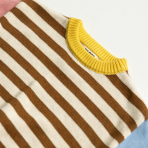 Colour Block Knitted Set -Sundae