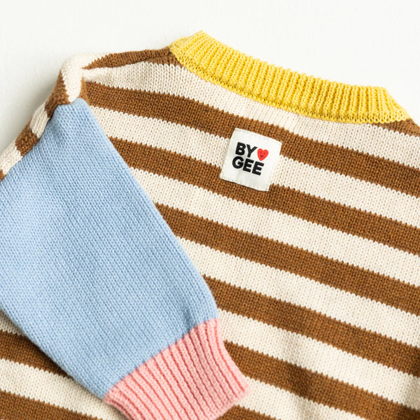Colour Block Knitted Set -Sundae