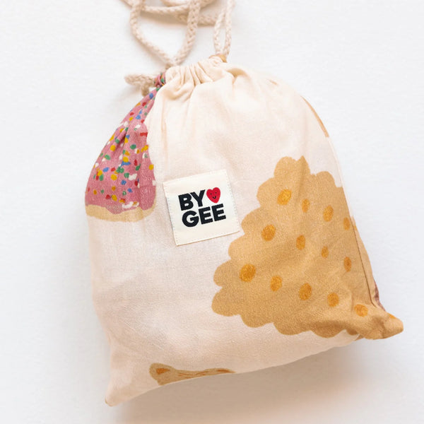 Bickie Break Organic Washed Cotton Cot Sheet