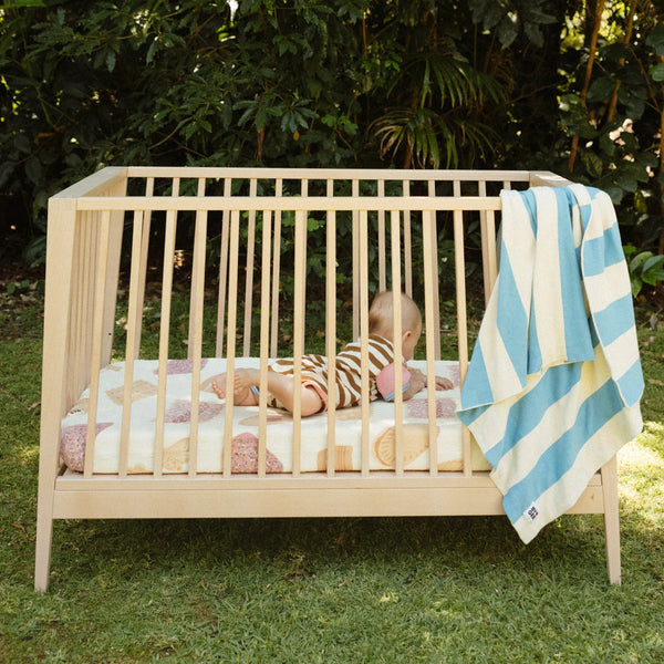 Bickie Break Organic Washed Cotton Cot Sheet