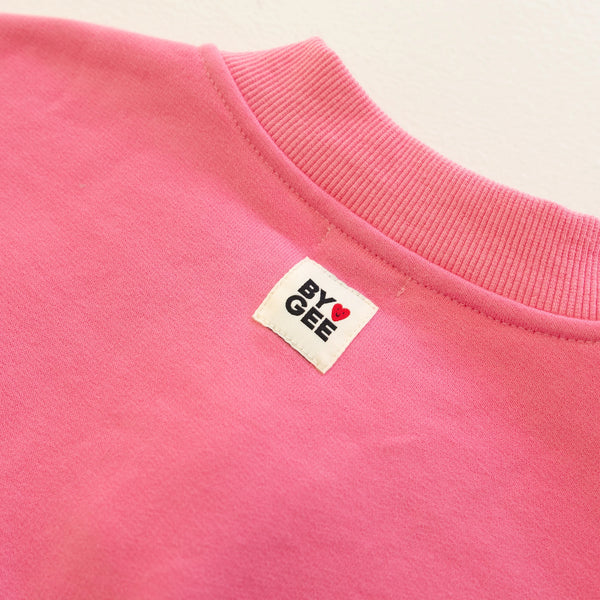 Cotton Boxy Sweatshirt Peony