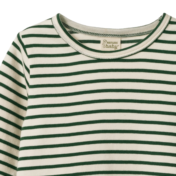 Cotton Long Sleeve River Tee Eden Sailor Stripe