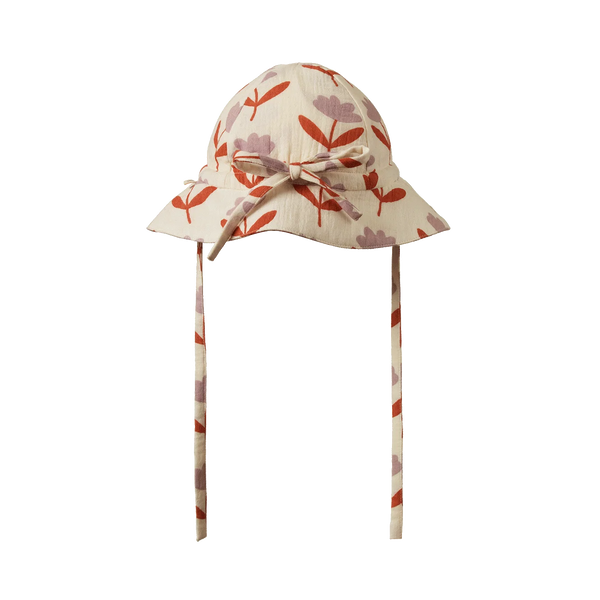 Muslin Sunhat Fleurette Print