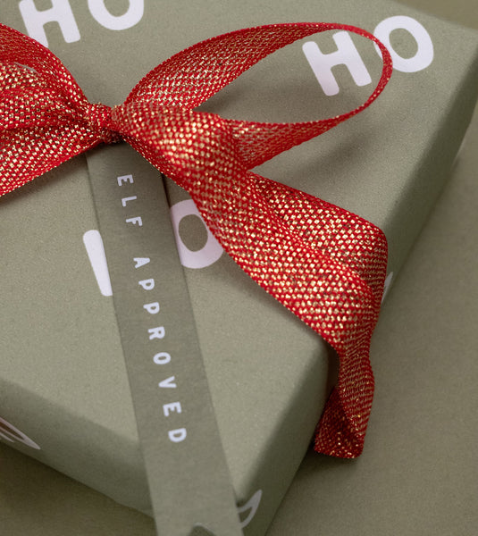 Ho Ho Ho Wrapping Paper Green