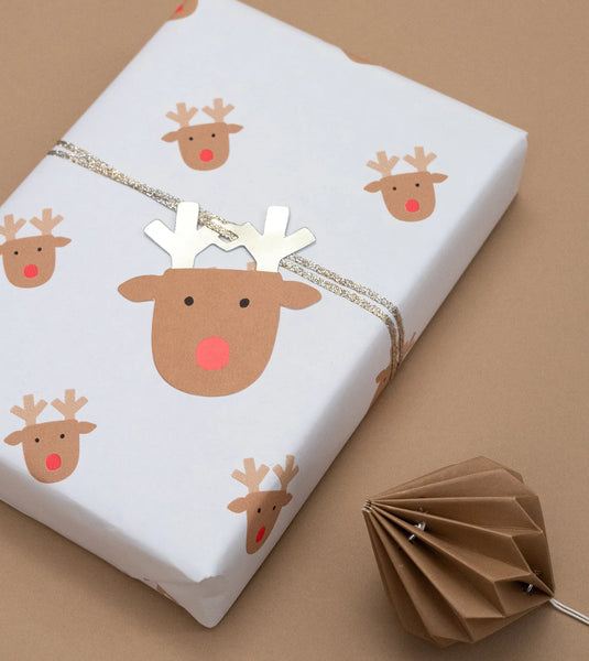 Holly Jolly 20pk Gift Tags (pine green, tan)