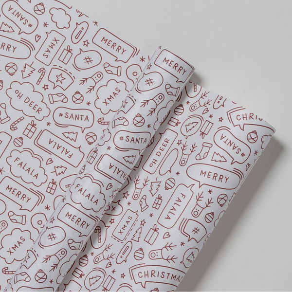 Speech Wrapping Paper Mulled Wine
