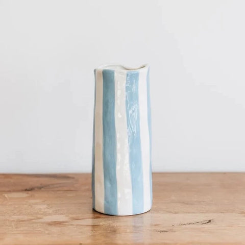 Medium Cornflower Stripe Vase