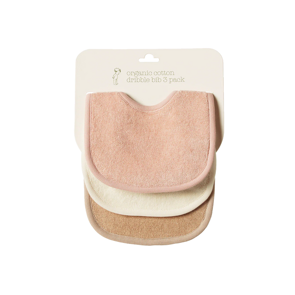 Dribble Bibs 3 Pack Rose Multi