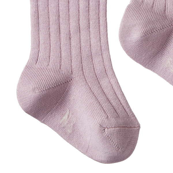 Cotton Rib Socks Lilac