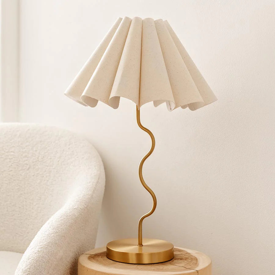 Cora Table Lamp Neutral/Gold