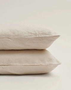 Linen Pillowcase Set of 2 in Cream