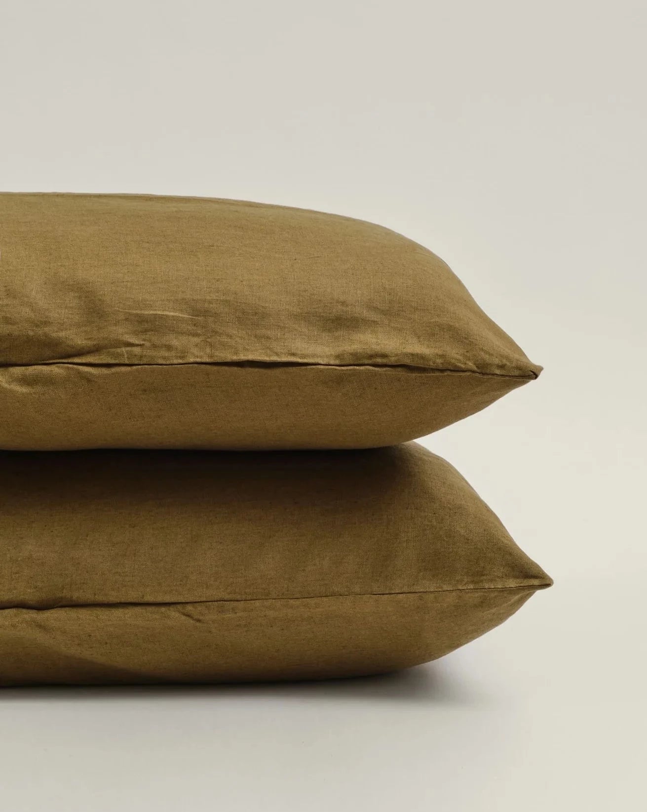 Linen Pillowcase Set of 2 in Olive