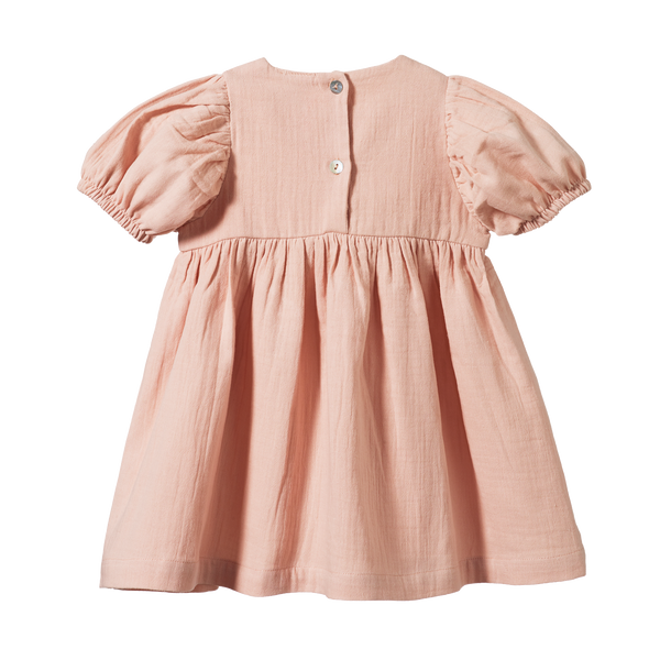 Albertine Dress Rose Dust Crinkle