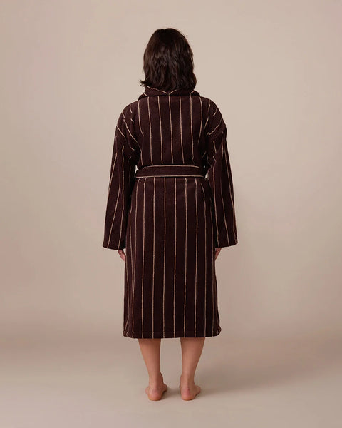 Robe Espresso Pinstripe