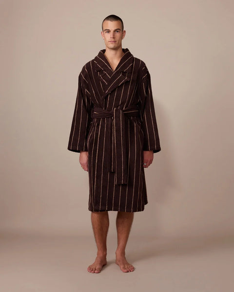 Robe Espresso Pinstripe