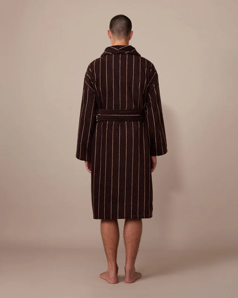 Robe Espresso Pinstripe