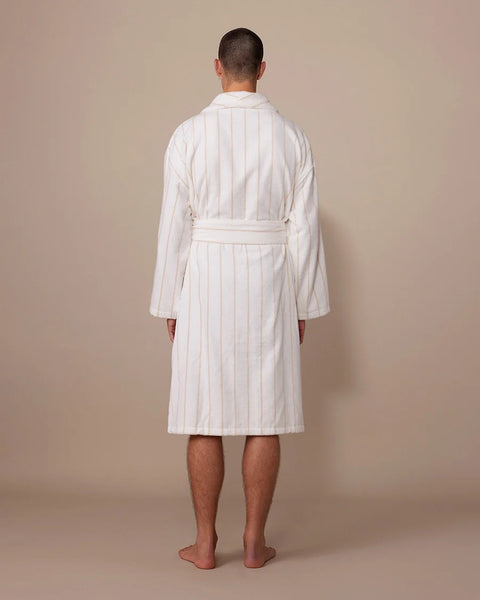 Robe Biscuit Pinstripe