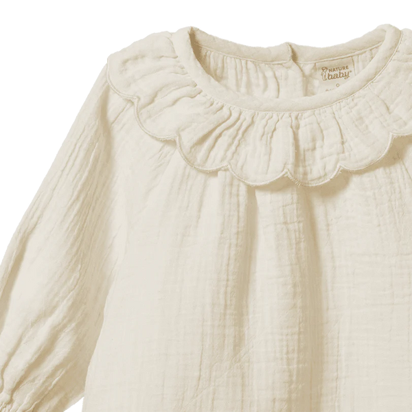 Ruffle Cameron Blouse Natural
