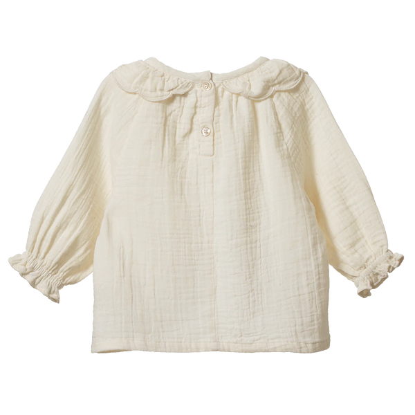 Ruffle Cameron Blouse Natural