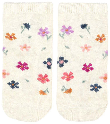Organic Baby Socks Jacquard Wild Flowers