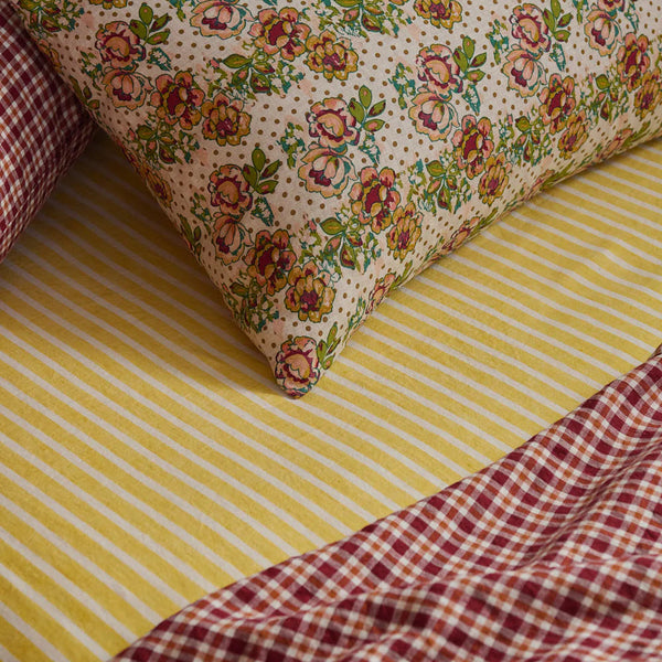 Wattle Stripe Fitted Sheet