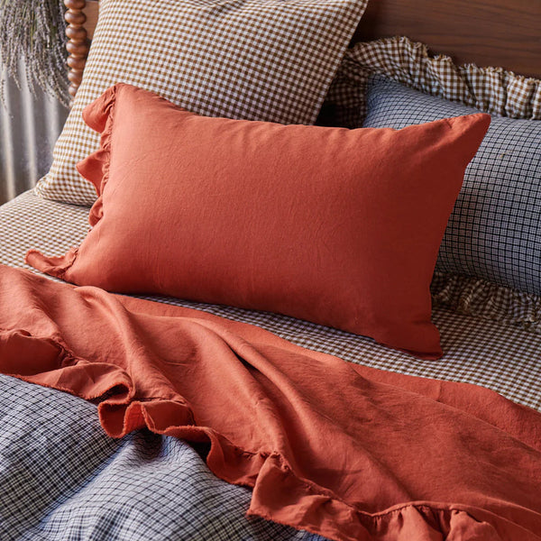 Gumnut Gingham Fitted Sheet