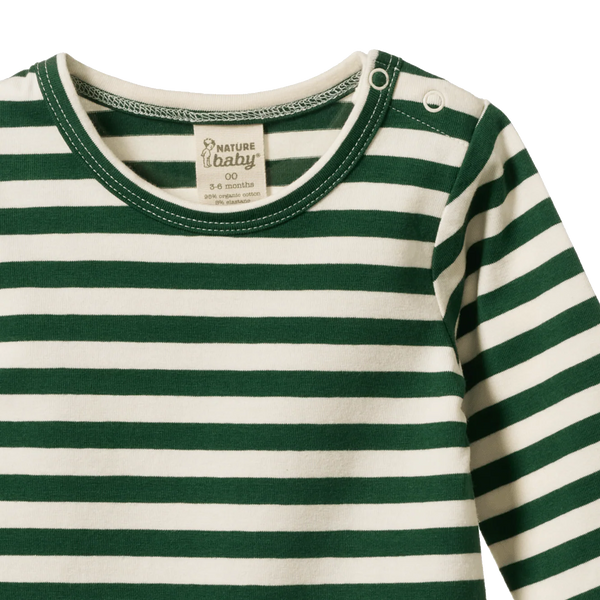 Stretch Jersey Long Sleeve Bodysuit Eden Sea