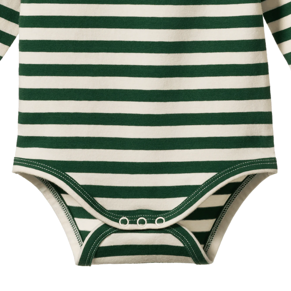Stretch Jersey Long Sleeve Bodysuit Eden Sea