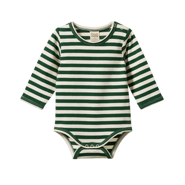 Stretch Jersey Long Sleeve Bodysuit Eden Sea