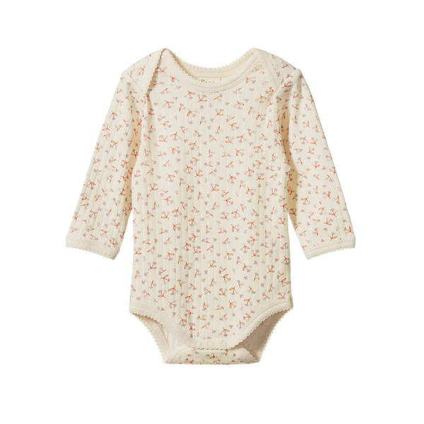Dandelion Print long Sleeve Bodysuit