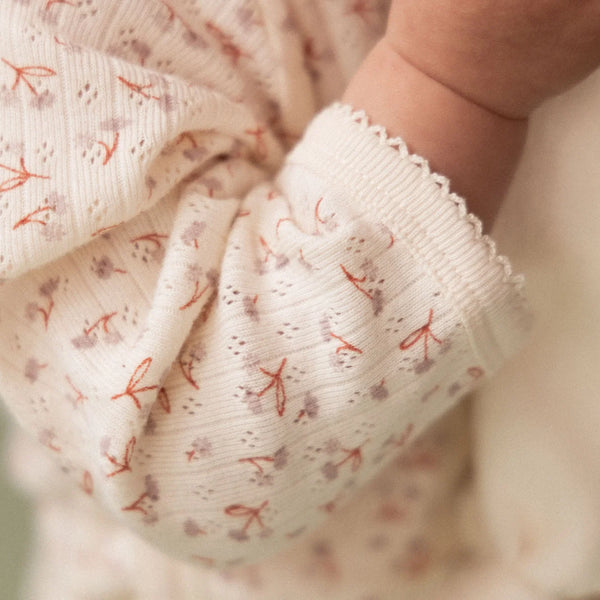 Dandelion Print long Sleeve Bodysuit